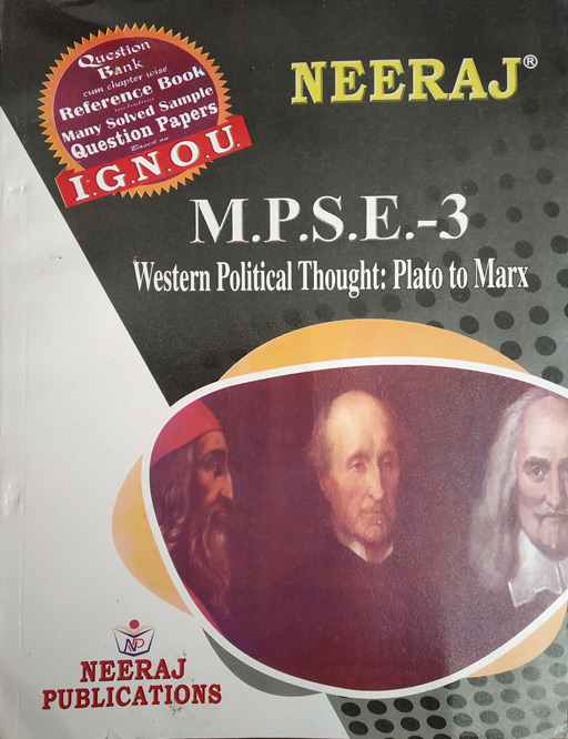 Neeraj MPSE - 03 Western Political Thought: Plato To Marx